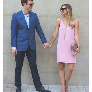 Top Shop size 6 midi pink dress